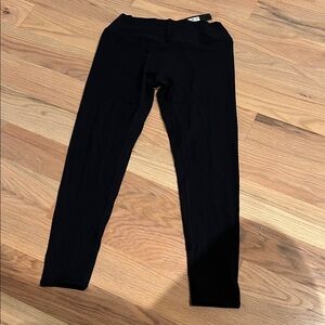 Oner Active Solid Black Full-Length Leggings